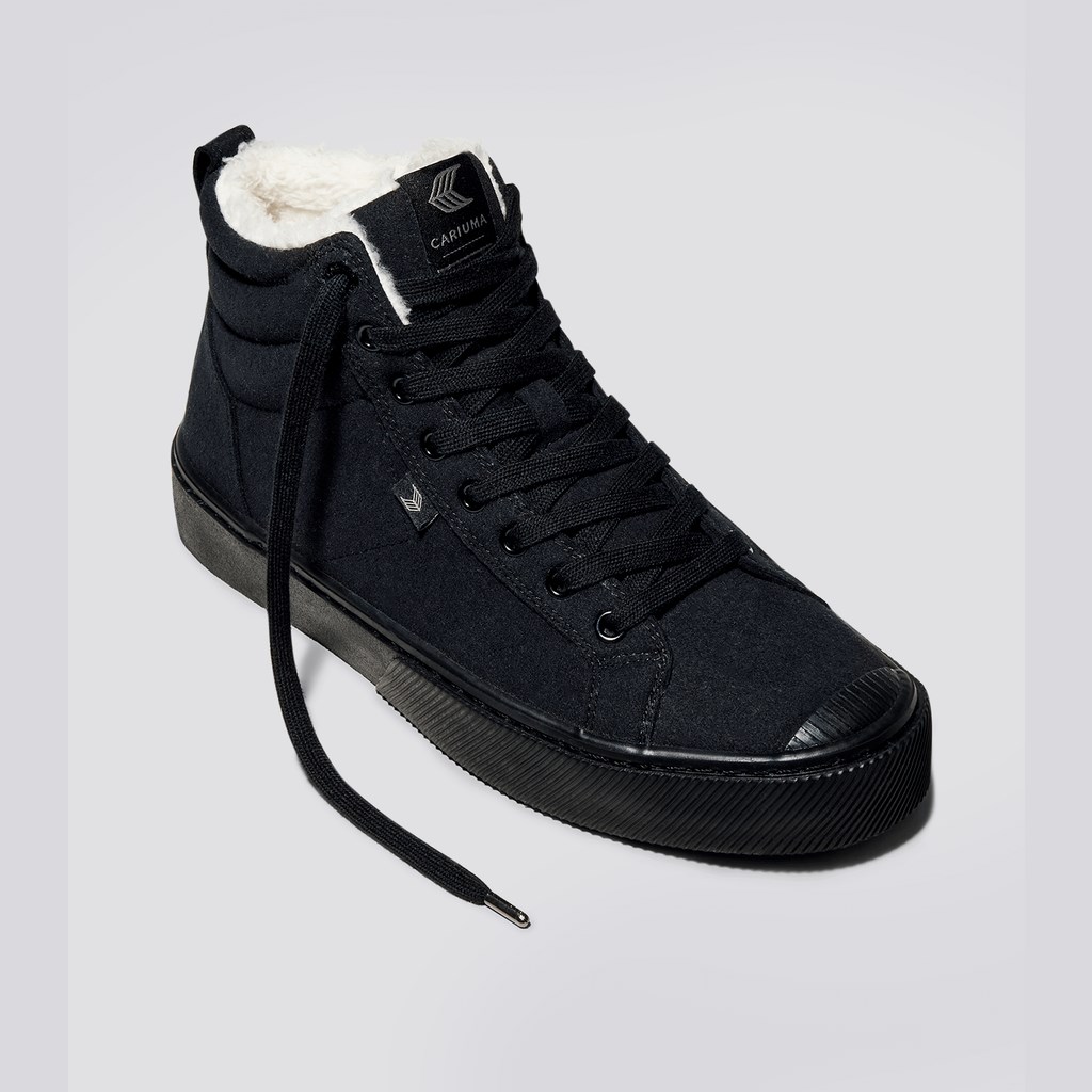 OCA HIGH Cariuma High Top Daim Vegan Noir Homme | WEH-6447706